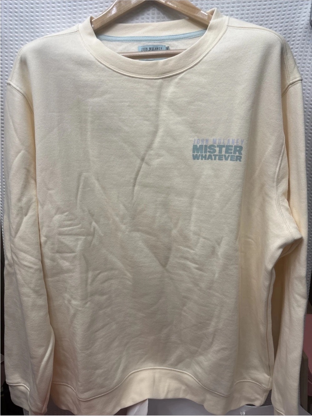 Mister Whatever Cream Crewneck Sweatshirt